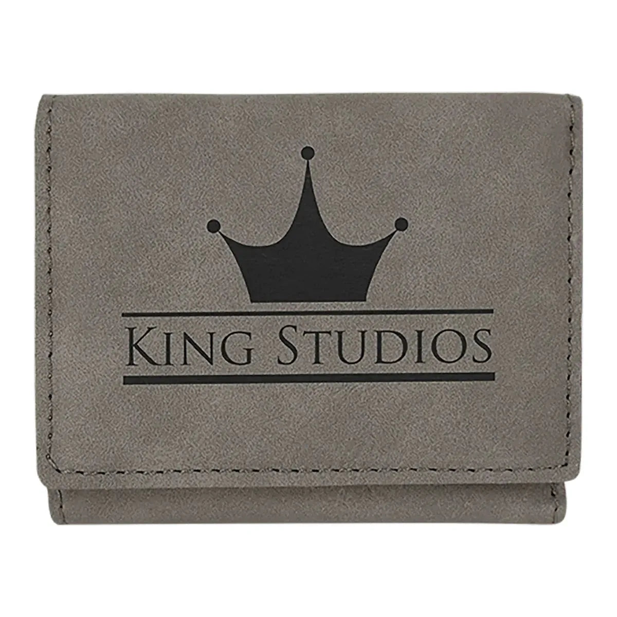 3" x 4" Laserable Leatherette Trifold Wallet — Custom Laser Engraved | Personalized - Image 4