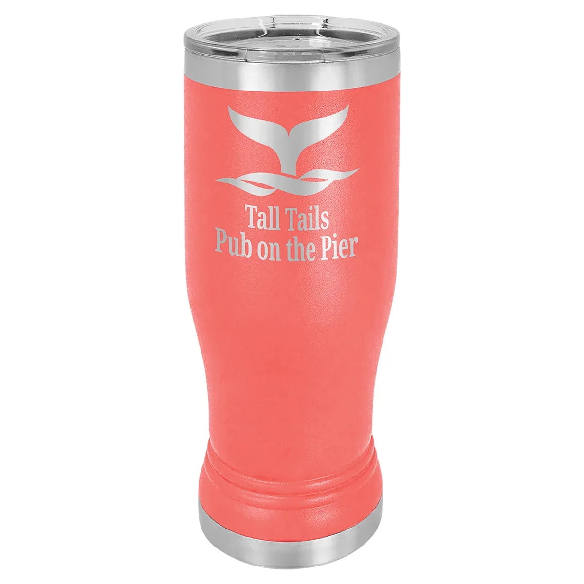 Coral 14 oz. Polar Camel Pilsner with Clear Lid