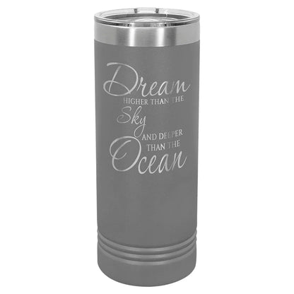 Dark Gray Polar Camel 22 oz. Skinny Tumbler with Slider Lid