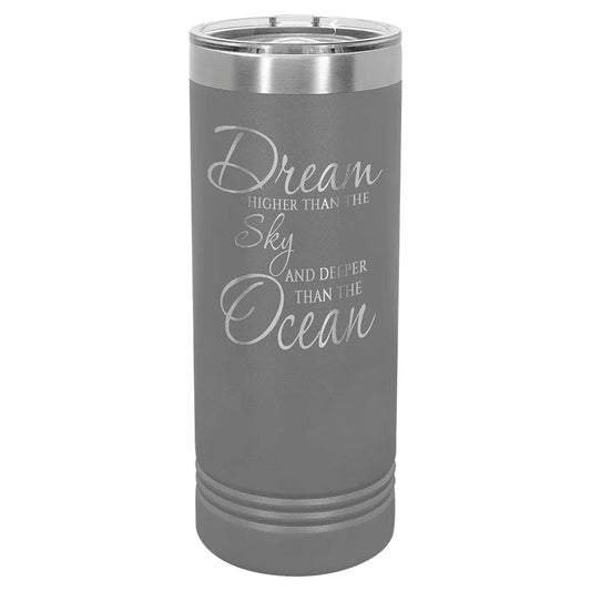 Dark Gray Polar Camel 22 oz. Skinny Tumbler with Slider Lid