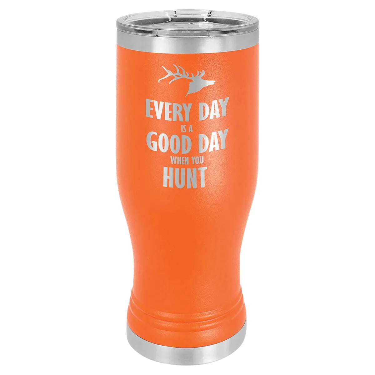 Orange 20 oz. Pilsner with Clear Polar Camel Lid
