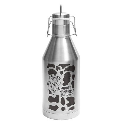 Stainless Steel Polar Camel 64 oz. Vacuum Insulated Growler with Swing-Top Lid