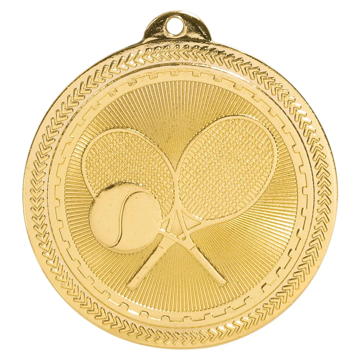 Bright Gold 2" Tennis Laserable BriteLazer Medal