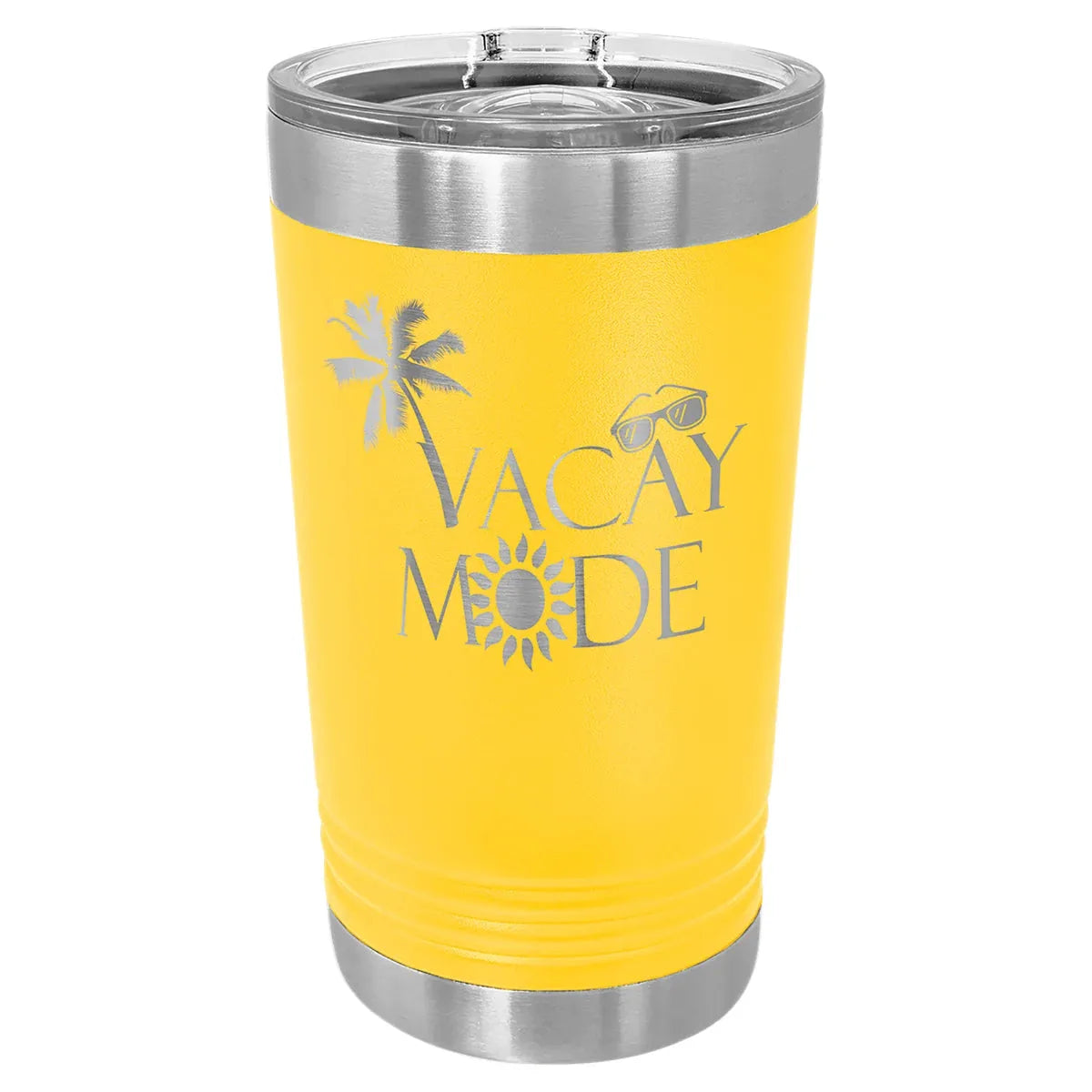 Yellow Polar Camel 16 oz. Pint with Slider Lid