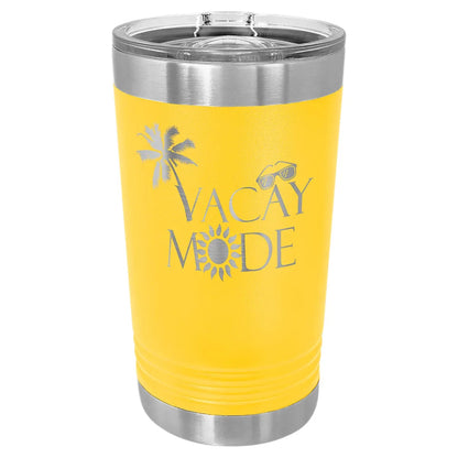 Yellow Polar Camel 16 oz. Pint with Slider Lid