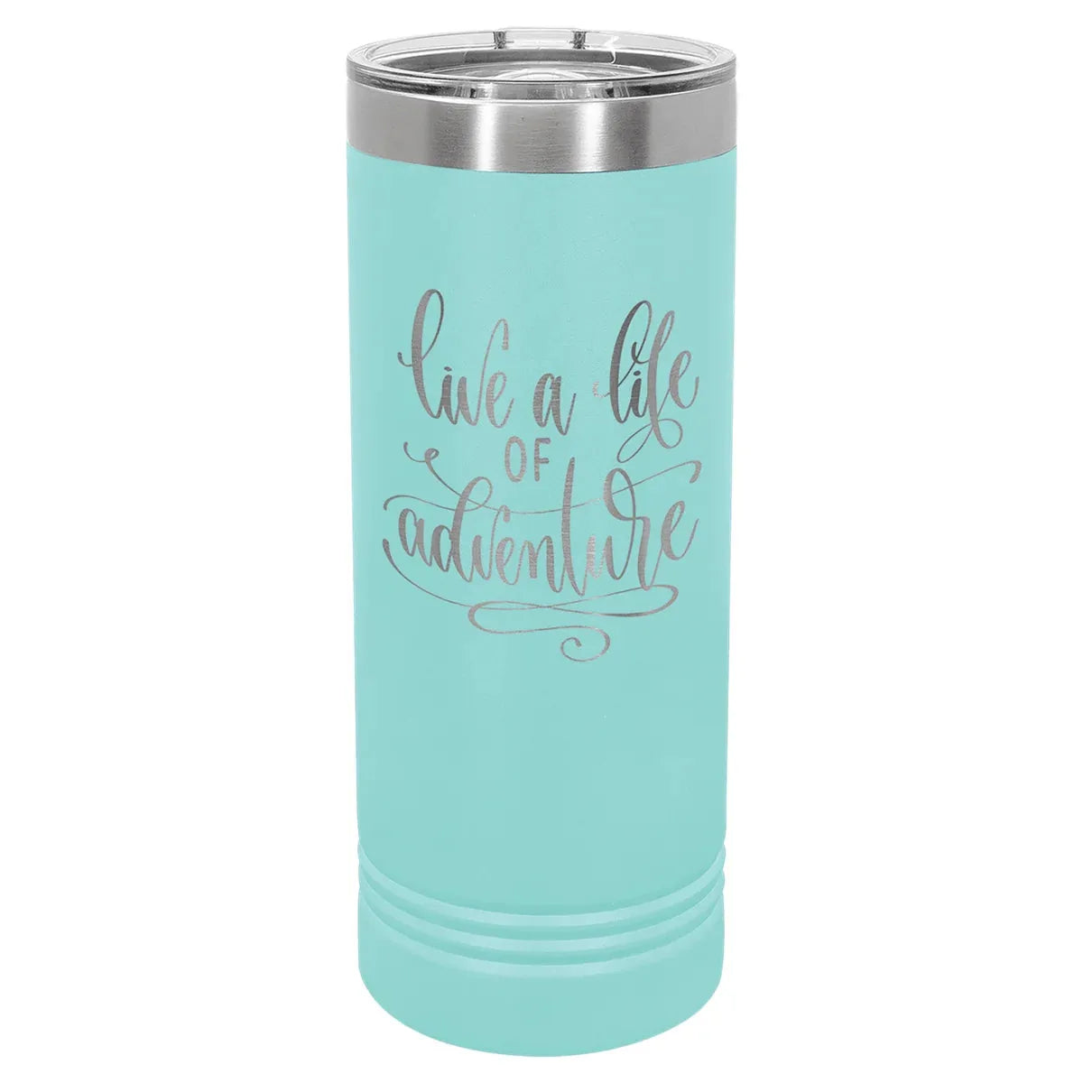 Teal Polar Camel 22 oz. Skinny Tumbler with Slider Lid