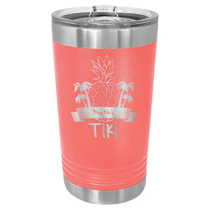 Coral Polar Camel 16 oz. Pint with Slider Lid