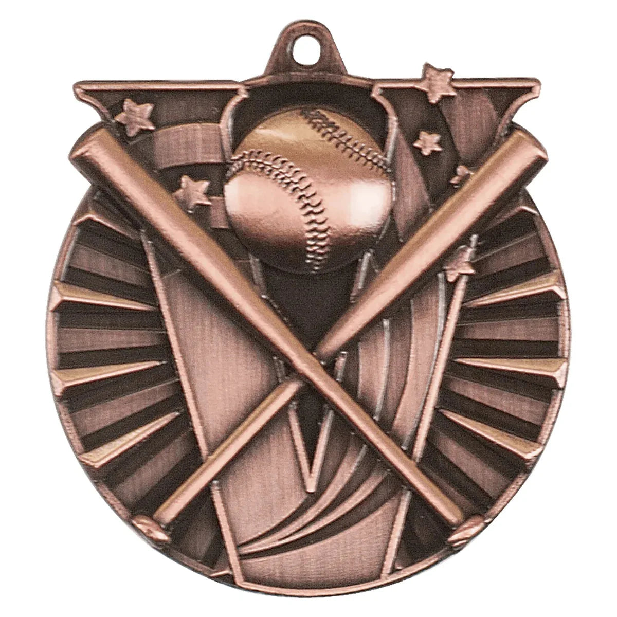 Antique Bronze 2" Baseball/Softball Victory Medal