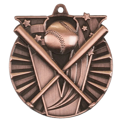 Antique Bronze 2" Baseball/Softball Victory Medal