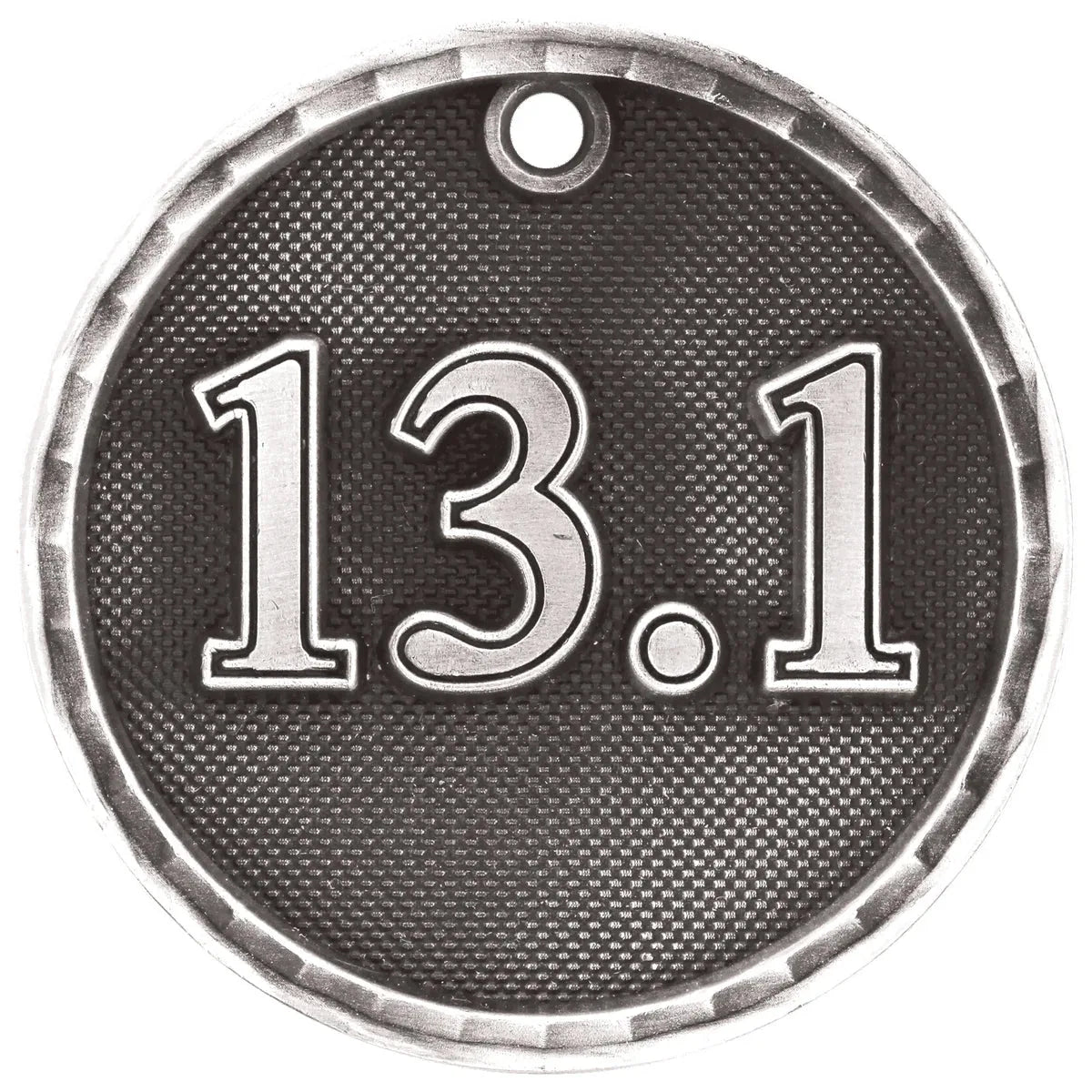Antique Silver 2" 3D Half Marathon Medal