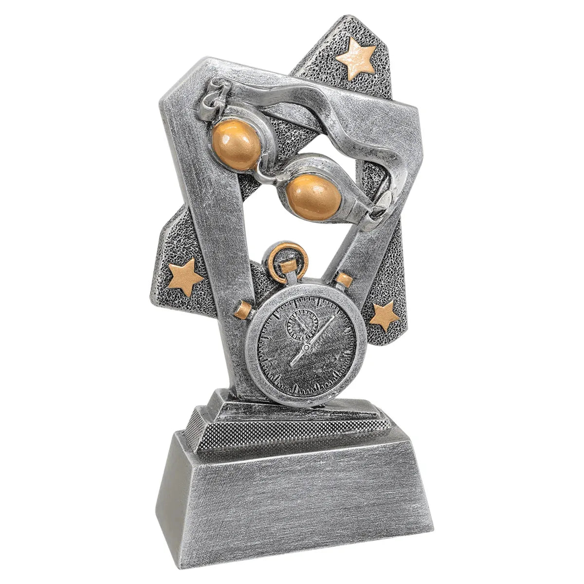 Custom Swimming Triumph Resin (6 1/2") — Engraved Plate | Award-Ready