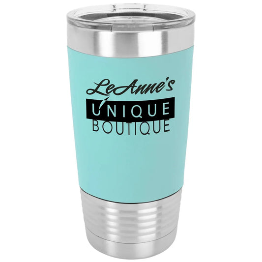 Teal/Black Polar with Silicone Grip and Clear 20 oz. Polar Camel Lid