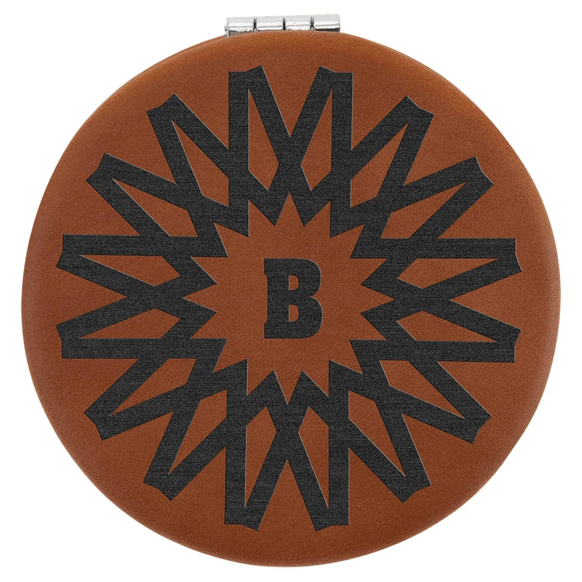 Rawhide 2 1/2" Laserable Leatherette Compact Mirror