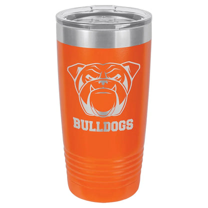 Orange Polar Camel 20 oz. Ringneck Tumbler with Logo Lid