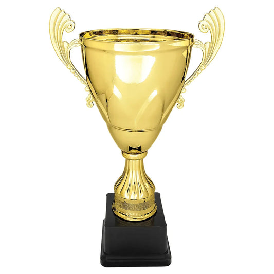 Gold 13" Completed Metal Cup on Plastic Base