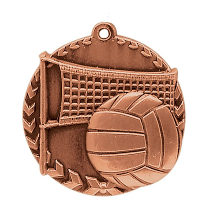Antique Bronze 1 3/4" Volleyball Millennium Medal