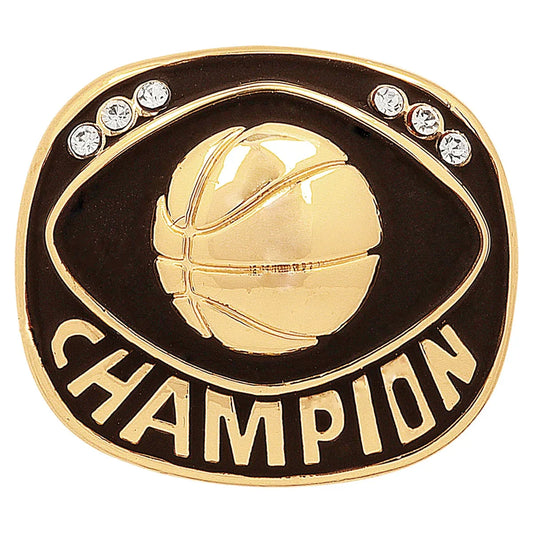 Gold Basketball Champion Ring Insert