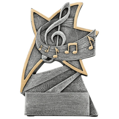 5 1/2" Music Jazz Star Resin