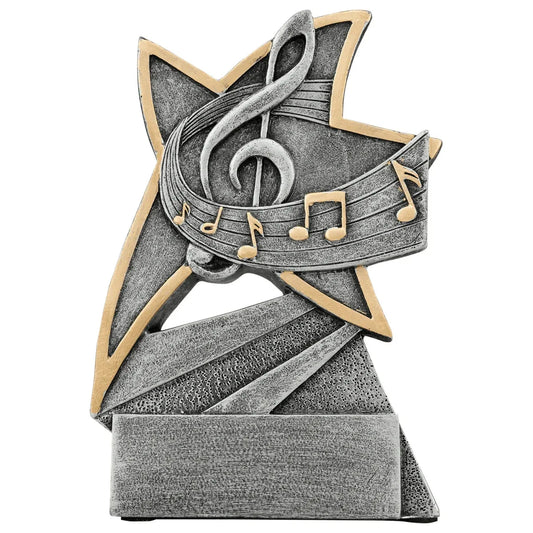 5 1/2" Music Jazz Star Resin