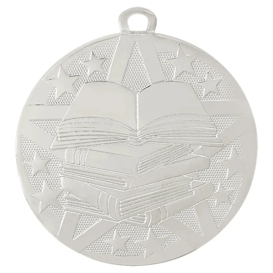 Silver 2" Superstar Reading Medal