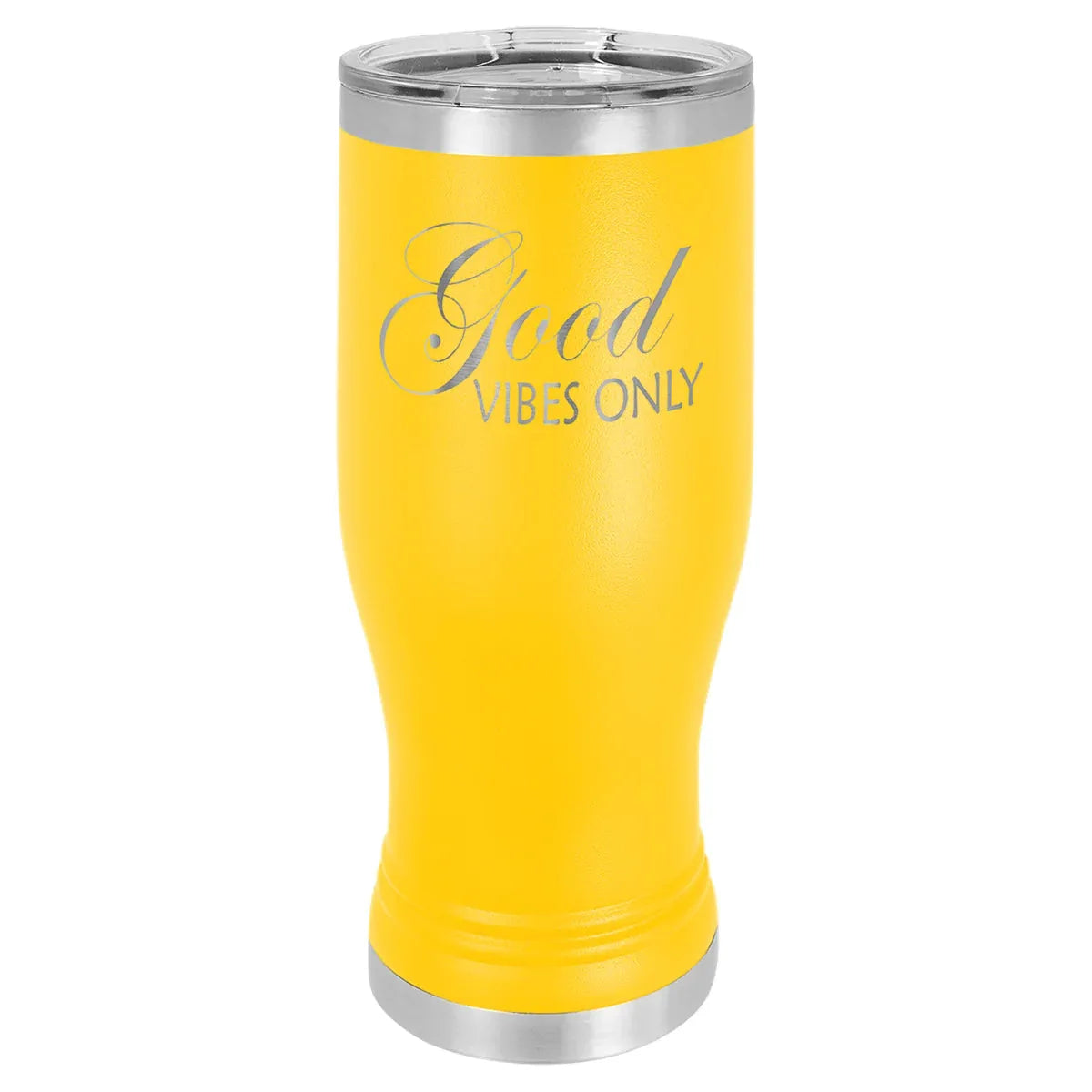 Yellow 20 oz. Pilsner with Clear Polar Camel Lid