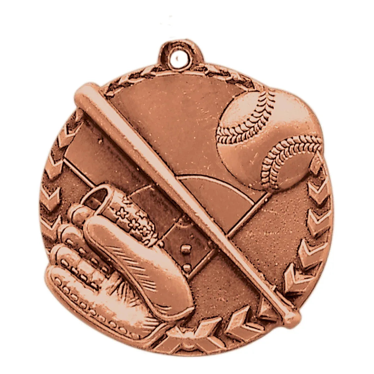 Antique Bronze 1 3/4" Baseball/Softball Millennium Medal