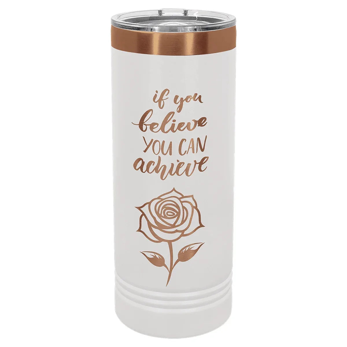 White Rose Gold Polar Camel 22 oz. Skinny Tumbler