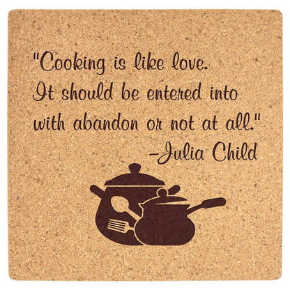 7 3/4" x 7 3/4" Square Cork Trivet