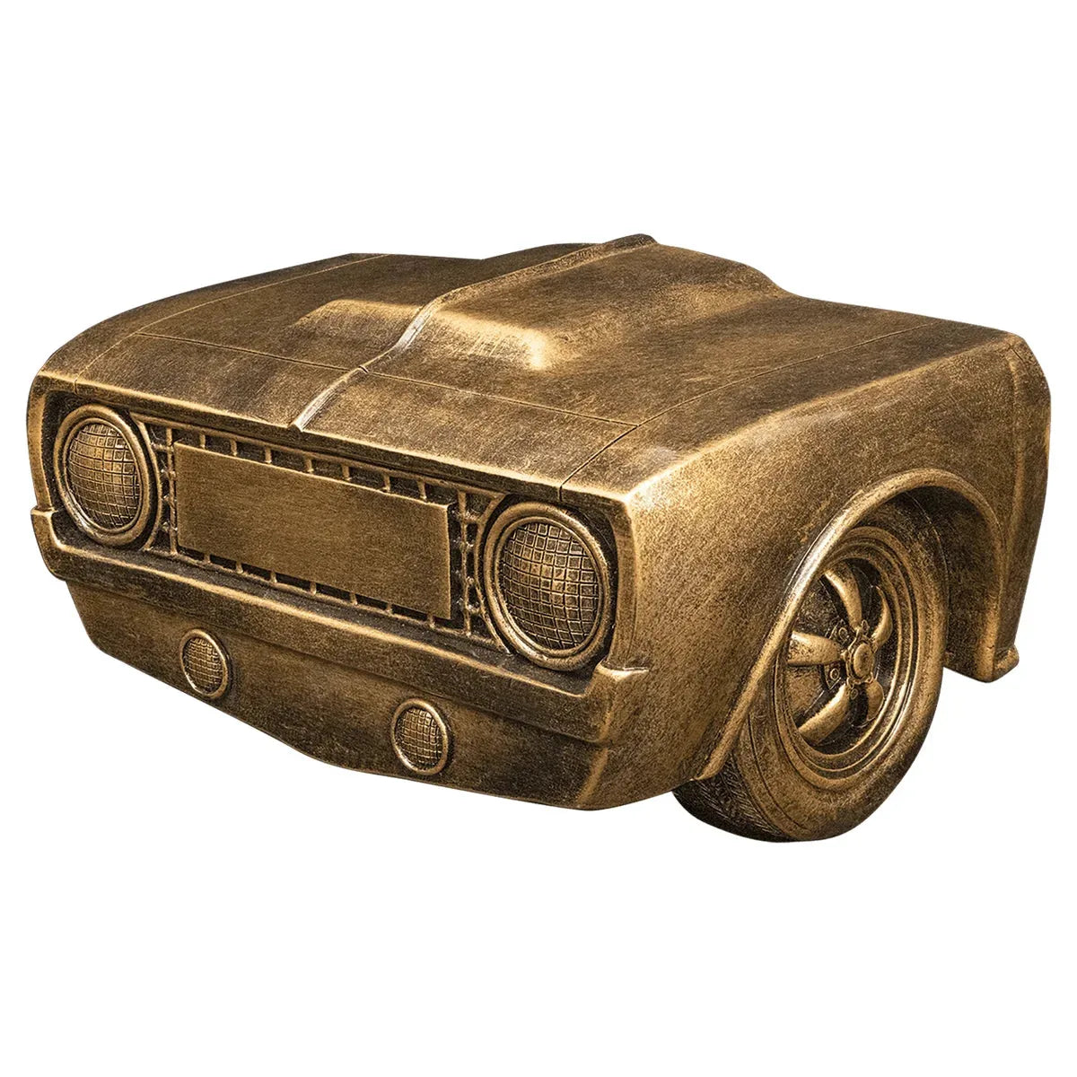8 1/8" x 4 1/4" Antique Gold Car Grill Resin