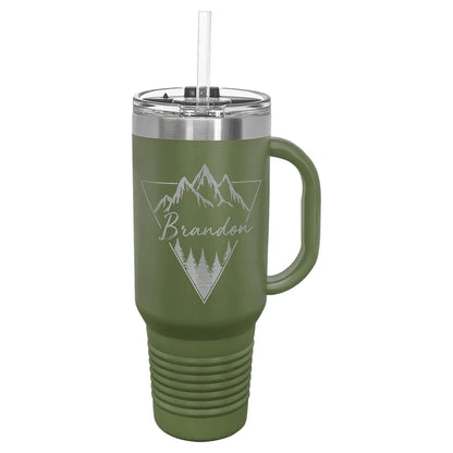 Olive Green Polar Camel 40 oz. Travel Mug with Snap Lid & Straw