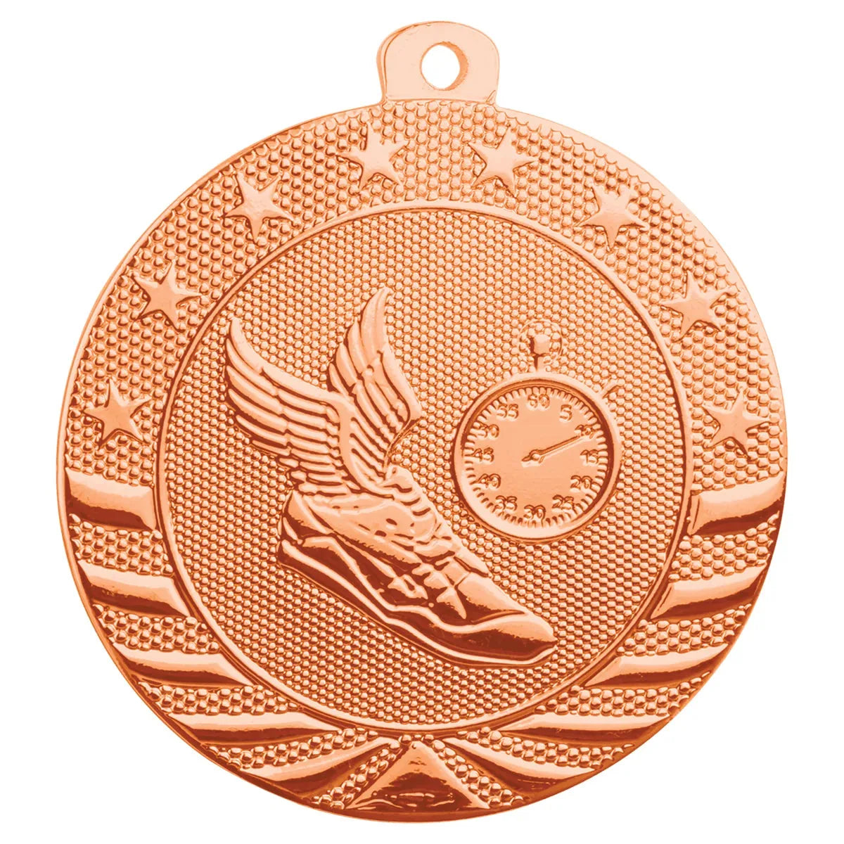 Bright Bronze 2" Track Starbrite Medal