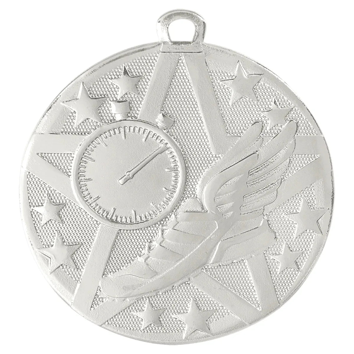 Silver 2" Superstar Track Medal