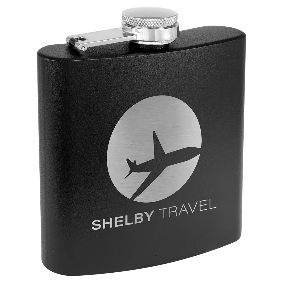 Matte Black Stainless Steel 6 oz. Flask