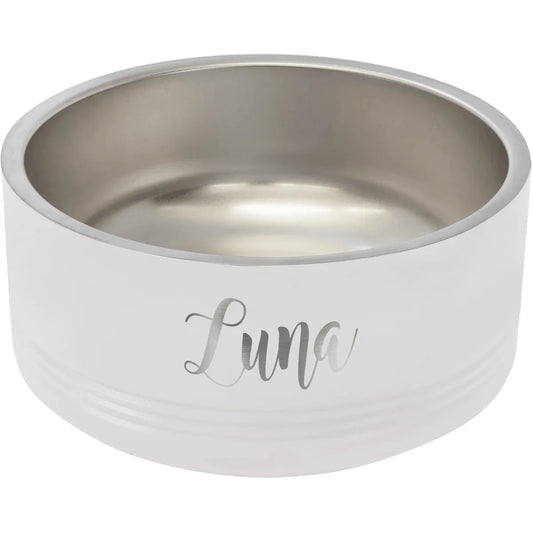 White Polar Camel 32 oz. Medium Pet Bowl