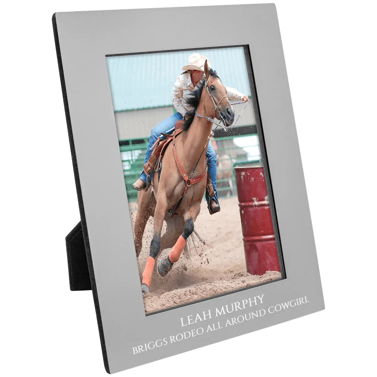 Gray 4" x 6" Aluminum Photo Frame
