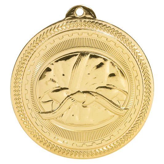 Bright Gold 2" Martial Arts Laserable BriteLazer Medal