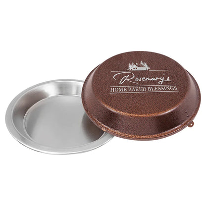 Copper 9" Aluminum Pie Pan with Lid