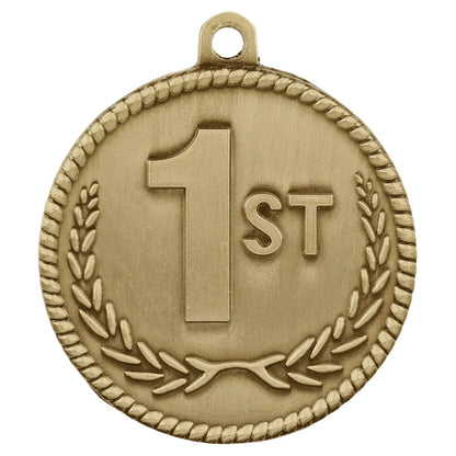High Relief 2" Medal — Custom Engraved & UV Printed | Gold, Silver & Bronze