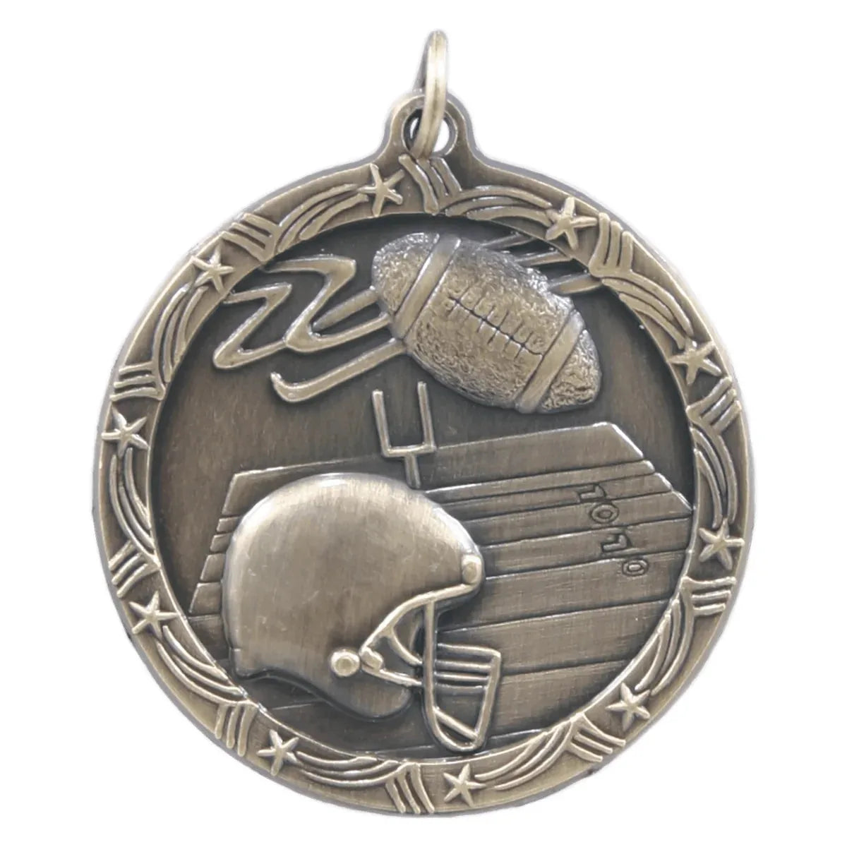 Shooting Star 1 3/4" Medal — Custom Engraved & UV Printed | Gold, Silver & Bronze