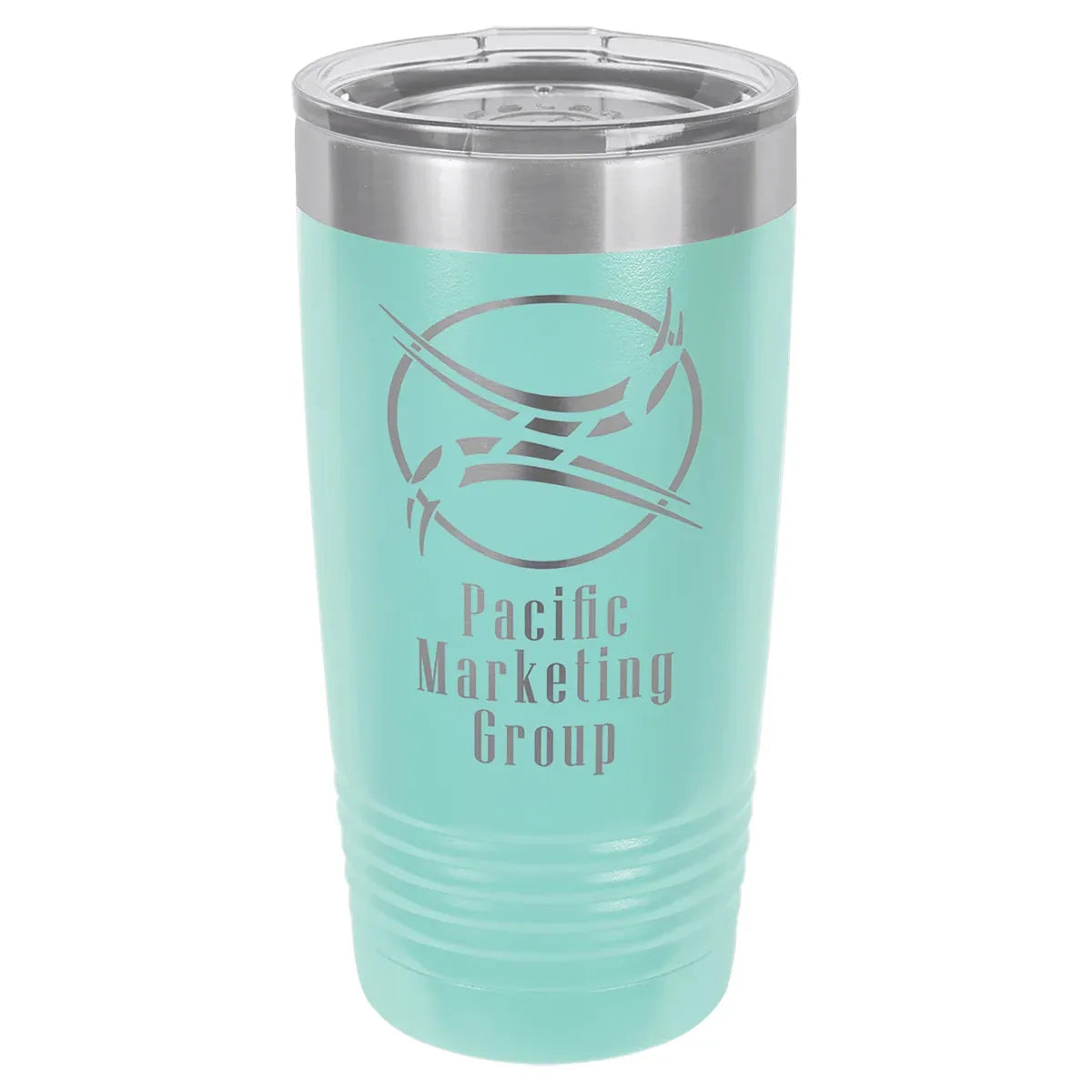 Teal Polar Camel 20 oz. Ringneck Tumbler with Logo Lid