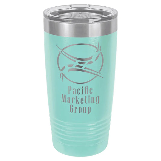 Teal Polar Camel 20 oz. Ringneck Tumbler with Logo Lid