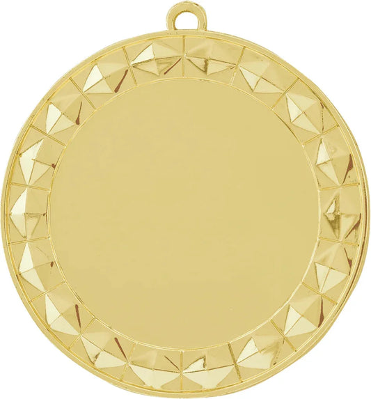 Bright Gold 2 3/4" Diamond 2" Insert Holder Medal