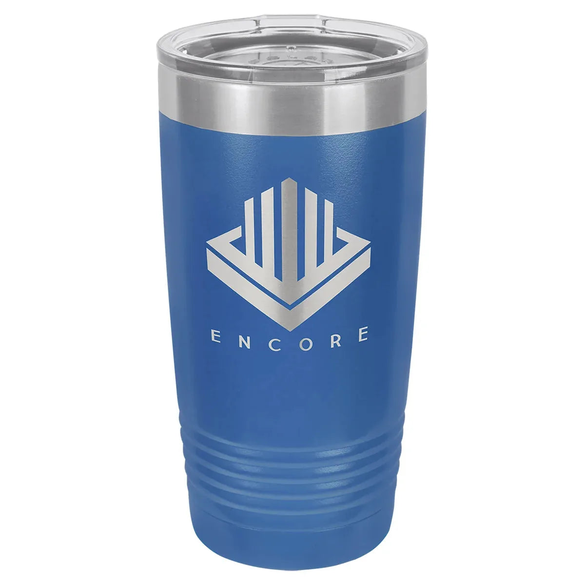 Royal Blue Polar Camel 20 oz. Ringneck Tumbler with Logo Lid