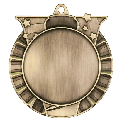 Insert Holder 2 3/4" Medal — Custom Engraved & UV Printed | Gold, Silver & Bronze