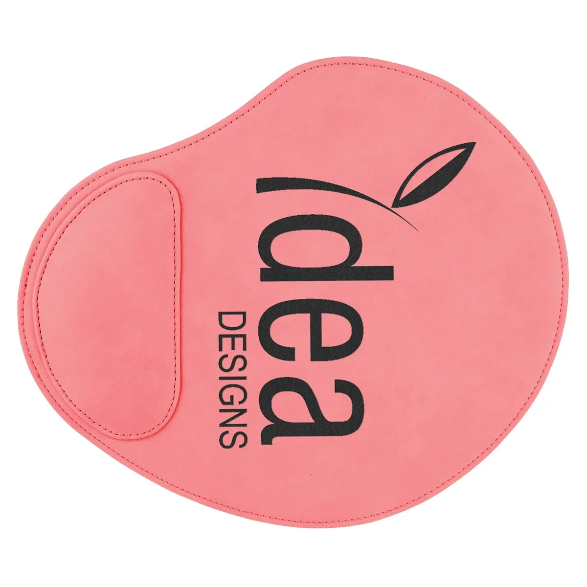 Pink 9" x 10 1/4" Laserable Leatherette Mouse Pad