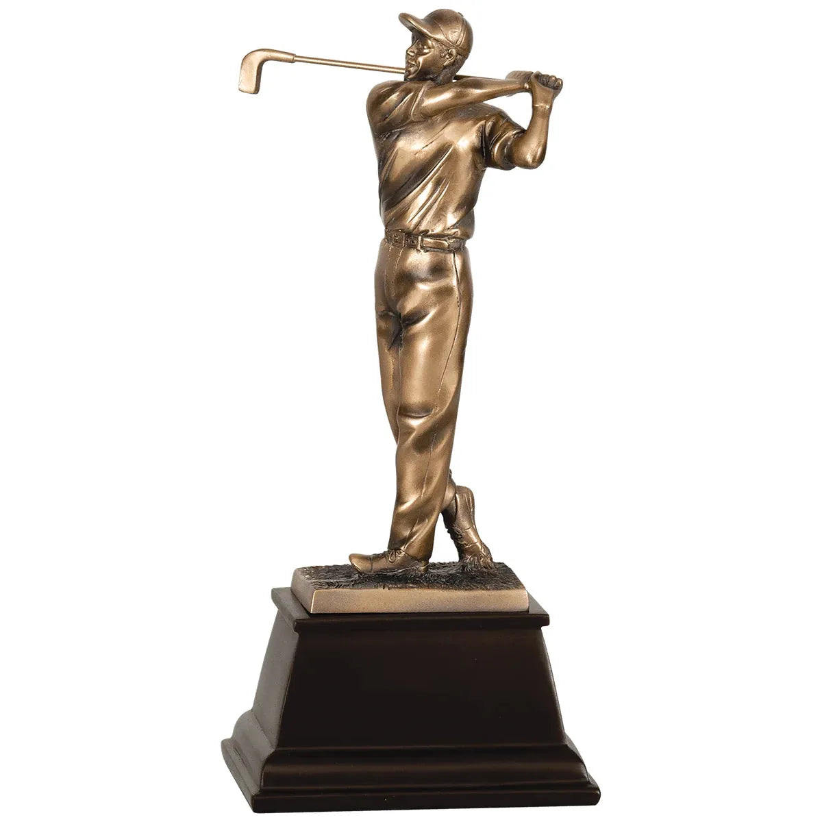 9 3/4" Bronze Male Golf Resin Award