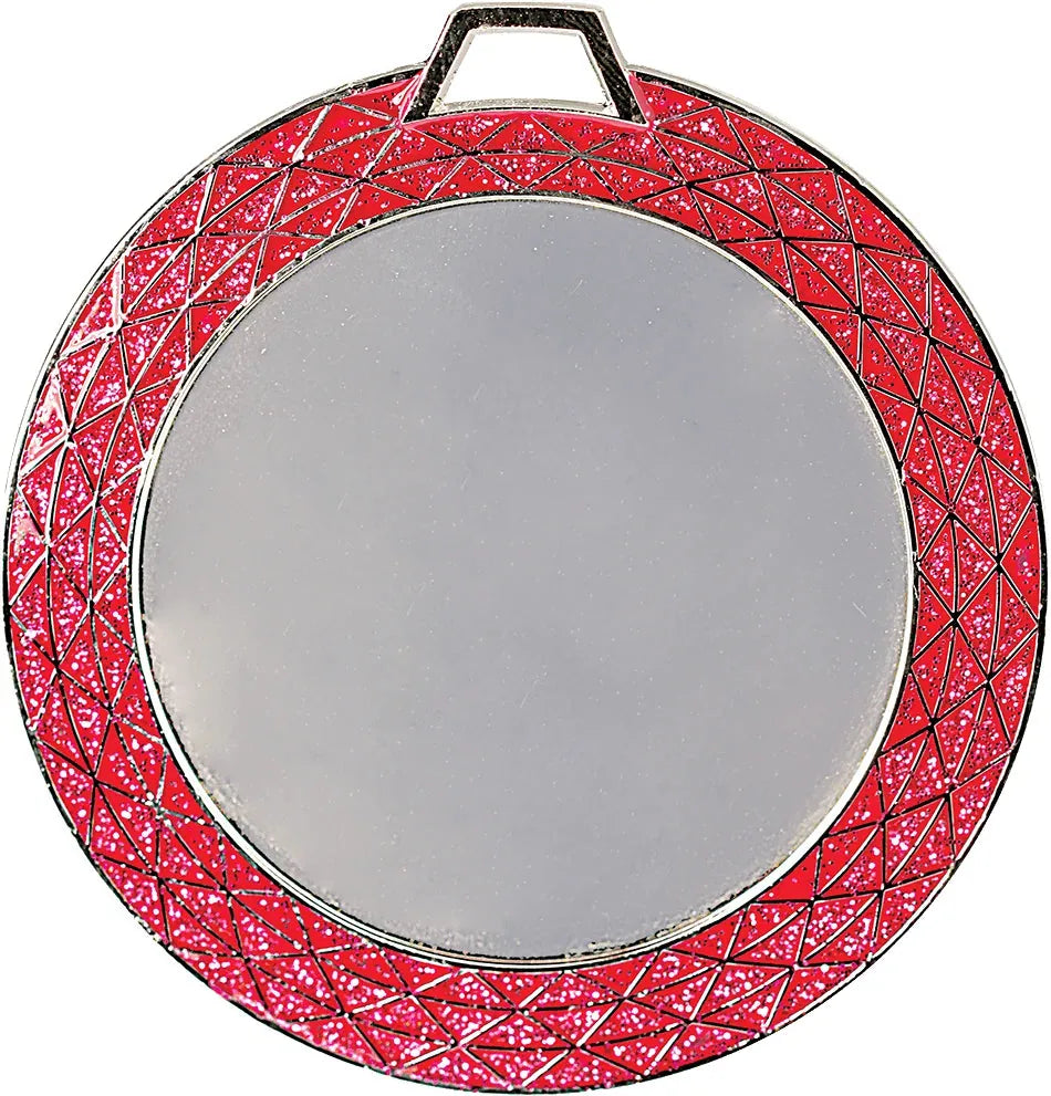 Pink 2 3/4" Bling 2" Insert Holder Medal