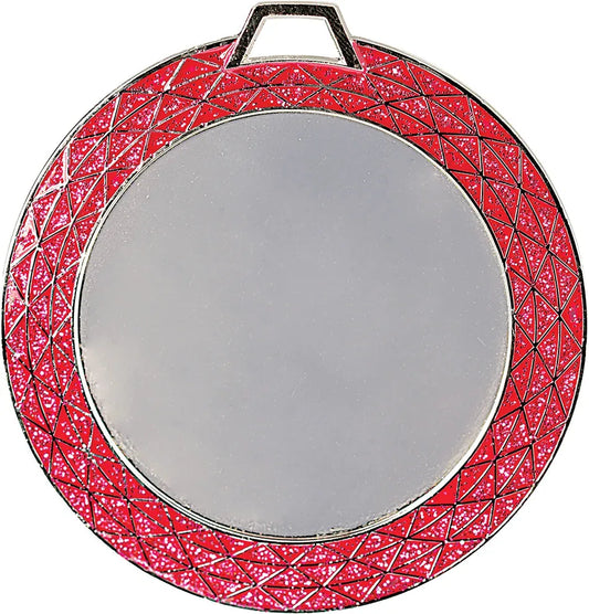 Pink 2 3/4" Bling 2" Insert Holder Medal