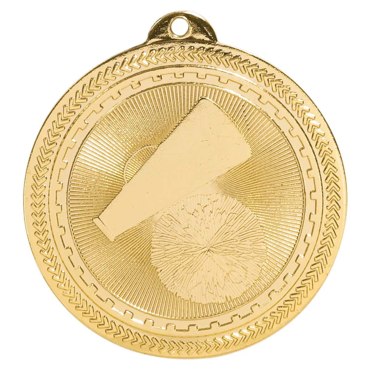Bright Gold 2" Cheer Laserable BriteLazer Medal