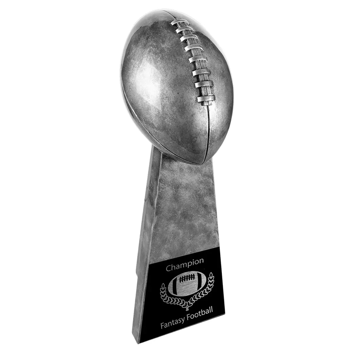 Antique Silver 10 1/4" Football Resin